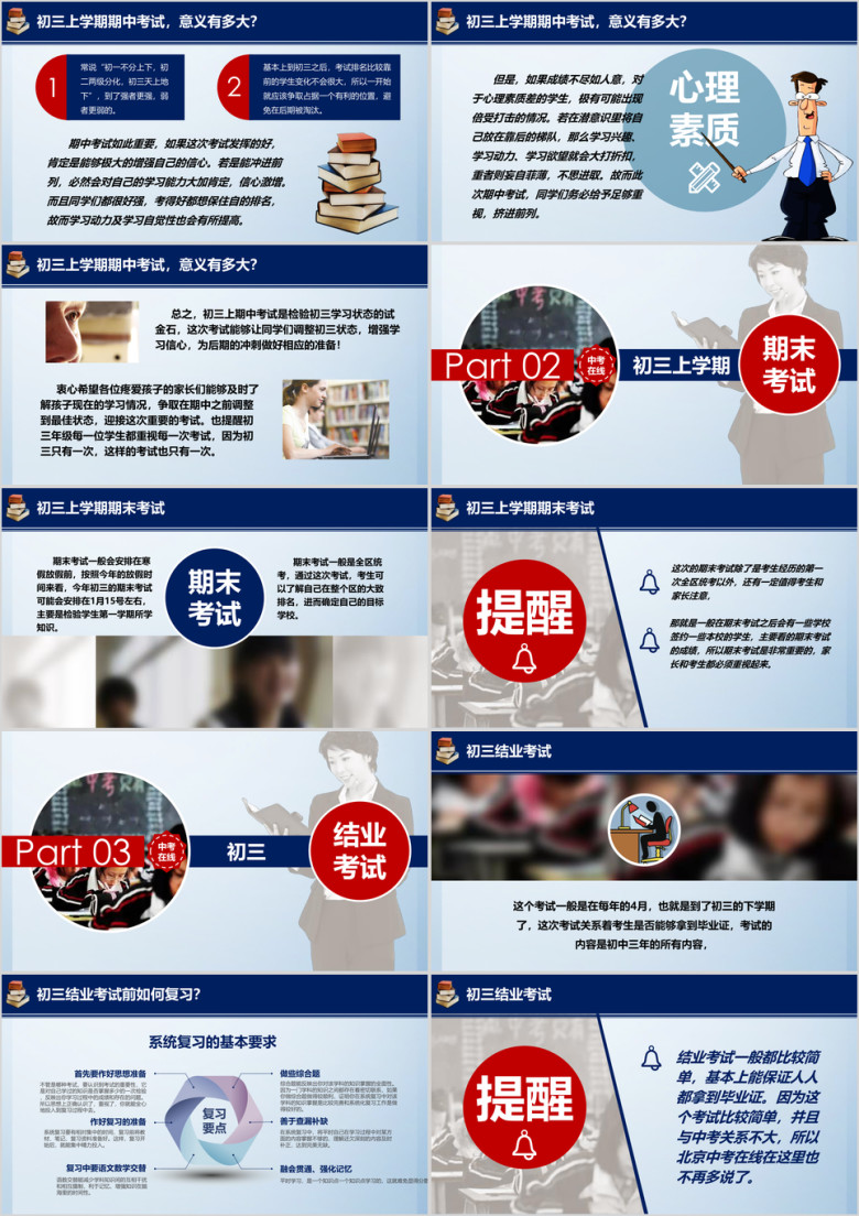 初三一年必须经历的5次大考ppt