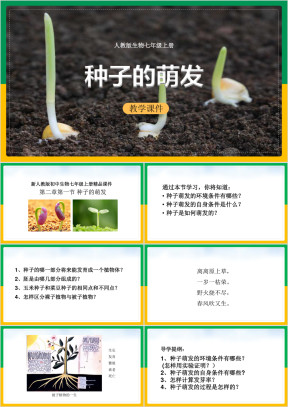 初中生物人教版七年级上册《种子的萌发》课件