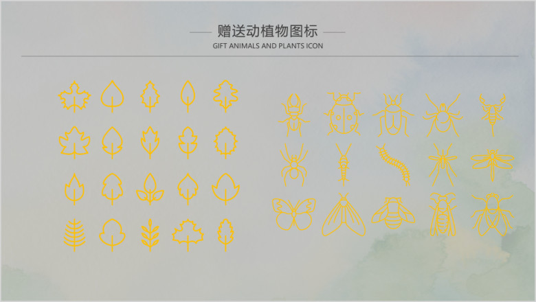 小清新荷花ppt模板