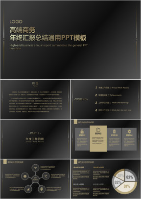 年终工作总结汇报工作计划部门述职报告ppt