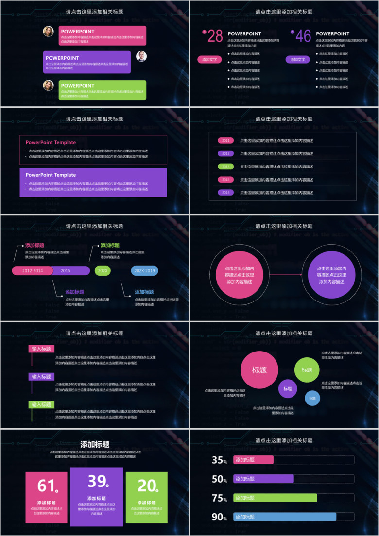炫酷科技风分析财务工作汇报ppt