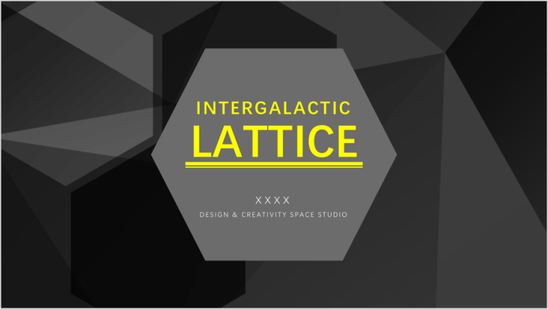 LATTICE晶格背景模板ppt