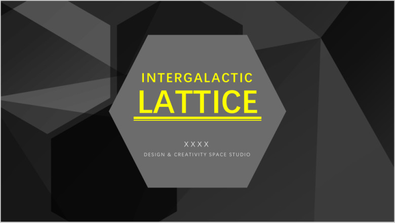 LATTICE晶格背景模板ppt