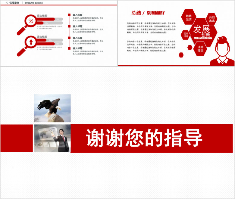 大气红 完整框架融资计划书ppt