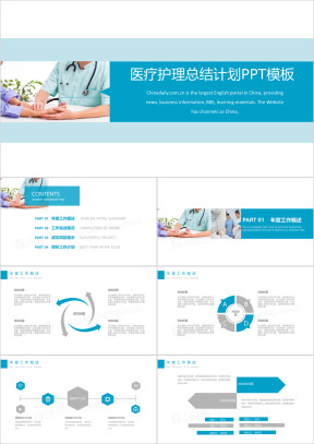 医疗护理行业总结计划ppt模板