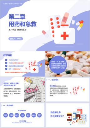 人教版八年级生物下册用药和急救PPT课件