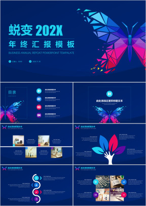 蜕变年终总结汇报模板ppt