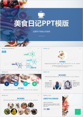餐饮美食创业项目ppt模板