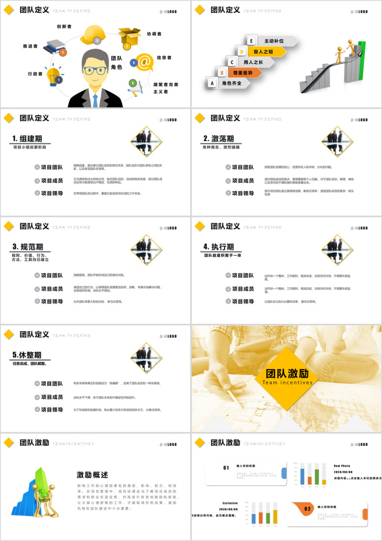 金色团队建设管理入职培训ppt