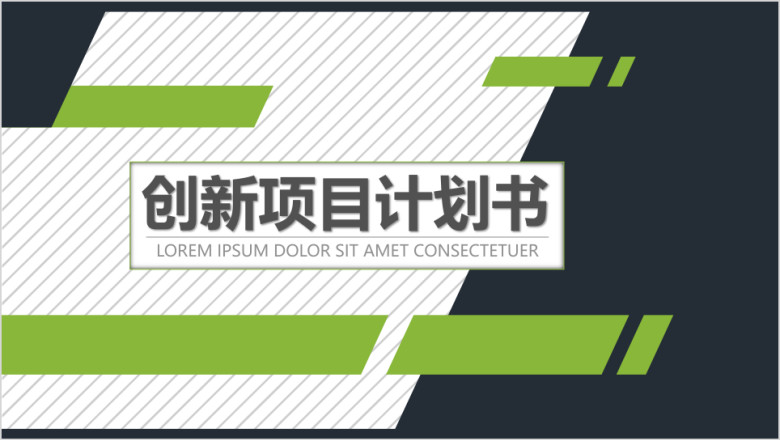 创新项目演讲计划书ppt