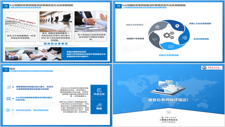 简约风国际贸易论文研究生毕业答辩ppt
