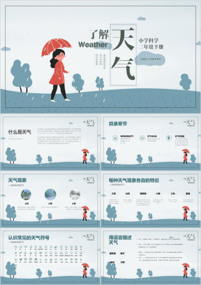 小学地理人教版二年级下册《了解天气》教育教学课件