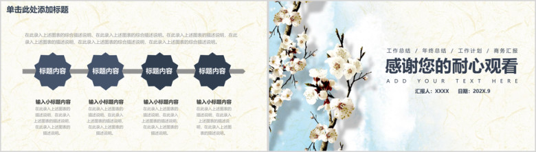 商务工作汇报通用动态ppt