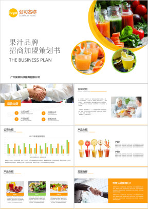 果汁店品牌加盟商业计划书ppt