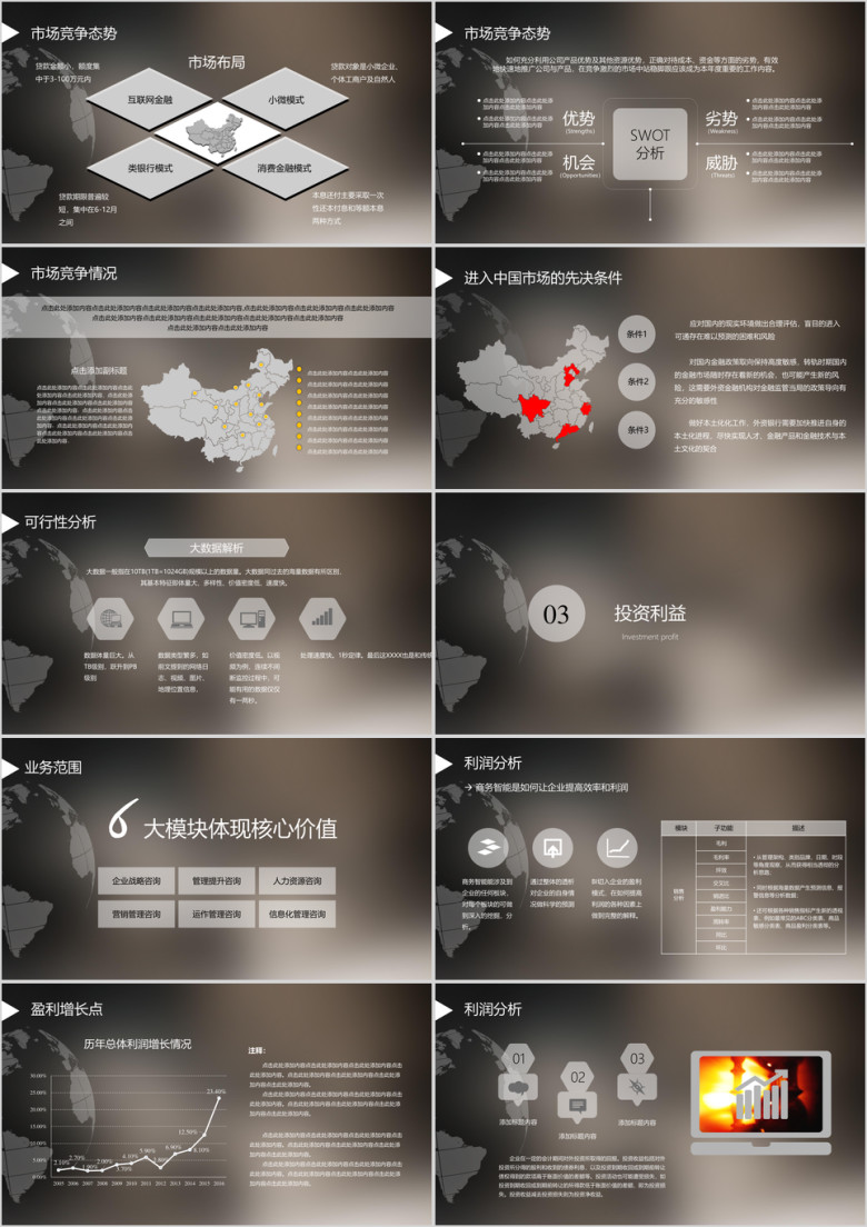 行业项目融资ppt模板