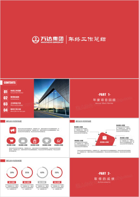 年终工作总结汇报工作计划部门述职报告ppt