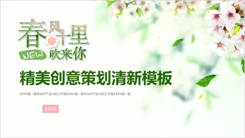 创意策划清新通用工作总结创业计划书模板ppt