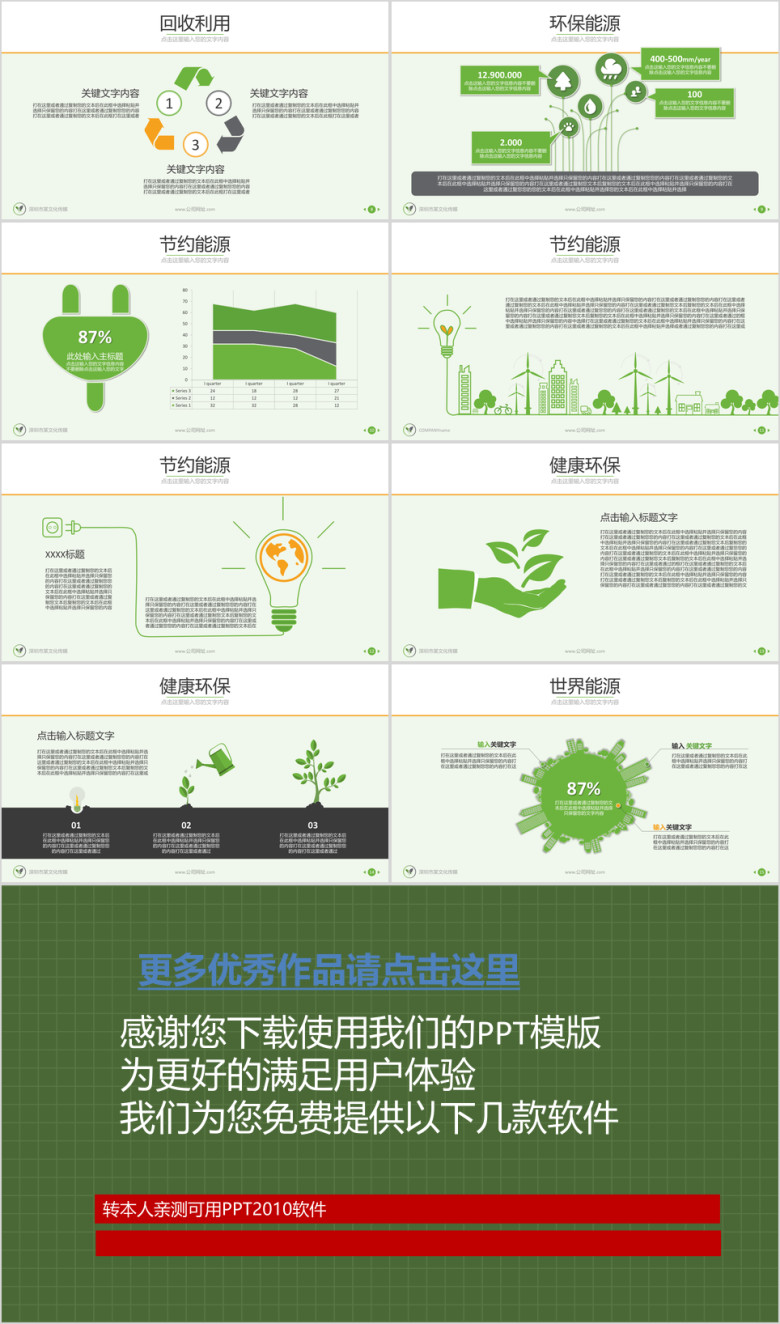 绿色环保新能源高科技公司介绍产品推广ppt