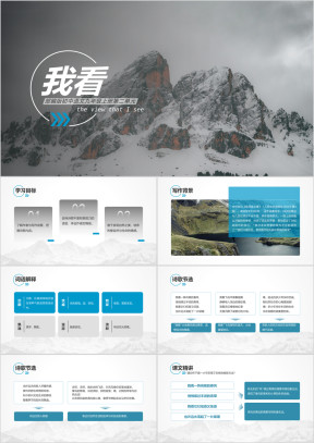 初中语文部编版九年级上册《我看》公开课教学课件