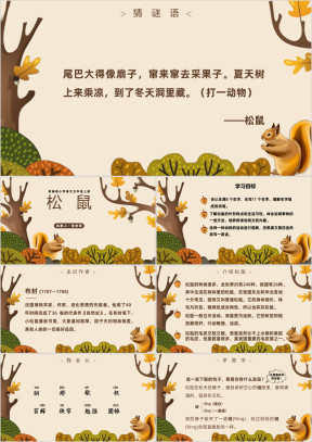 小学语文部编版五年级上册《松鼠》教育教学课件