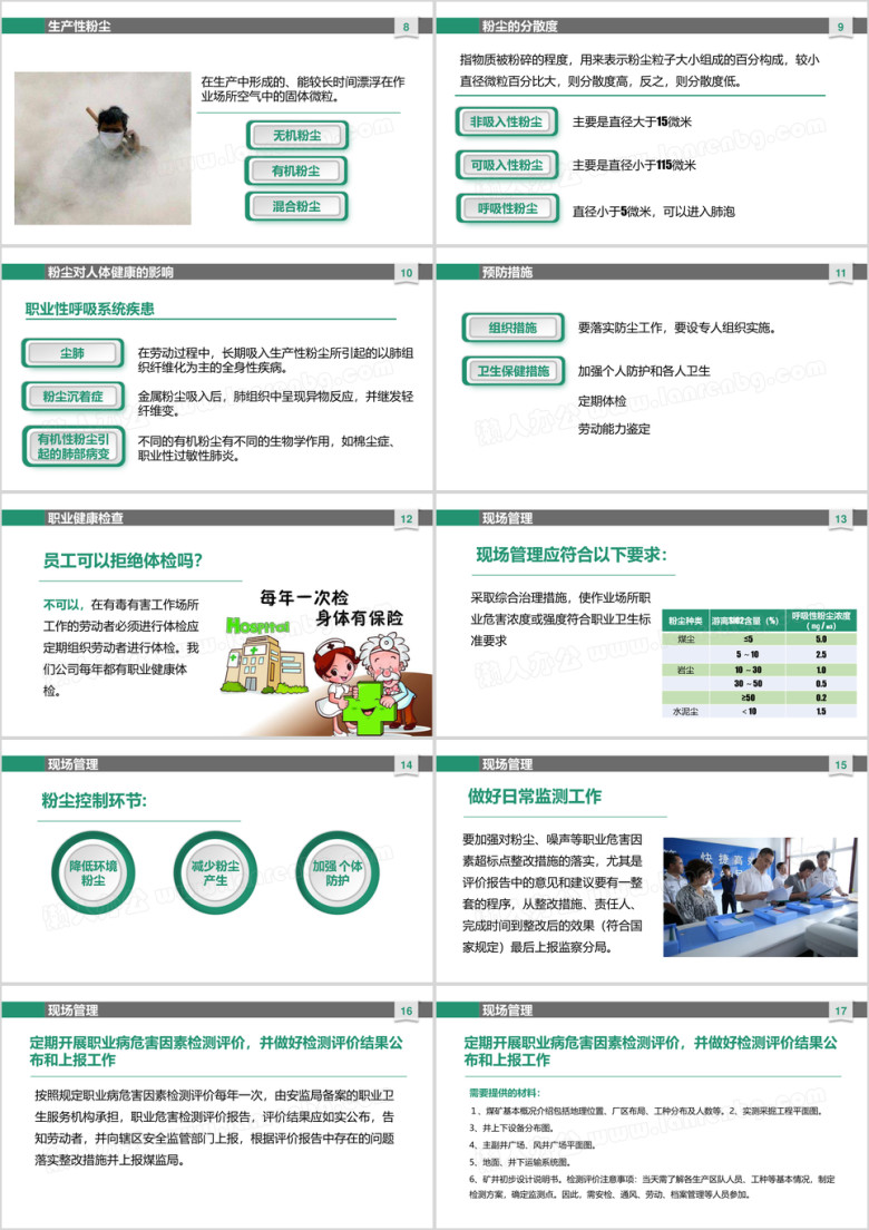 职业卫生培训  员工入职培训 企业培训ppt