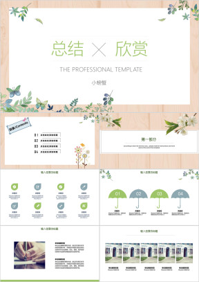 年终总结工作总结汇报精美ppt模板