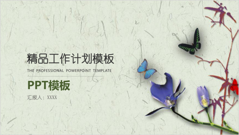 精品工作计划ppt