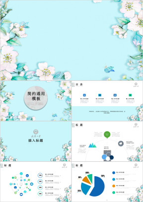 唯美通用工作总计汇报计划ppt模板