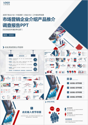 市场营销调查报告产品推介商业计划商务演示ppt