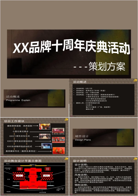 品牌周年庆典活动策划方案ppt