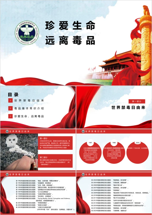 世界禁毒日主题班会ppt