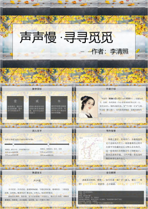 高中语文人教版高三必修《声声慢寻寻觅觅》教育教学课件