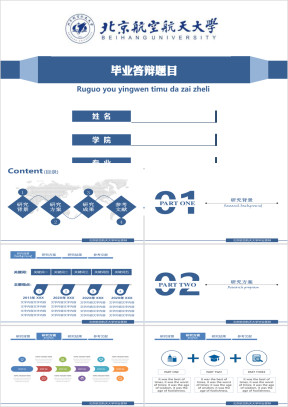 高端毕业答辩ppt模板