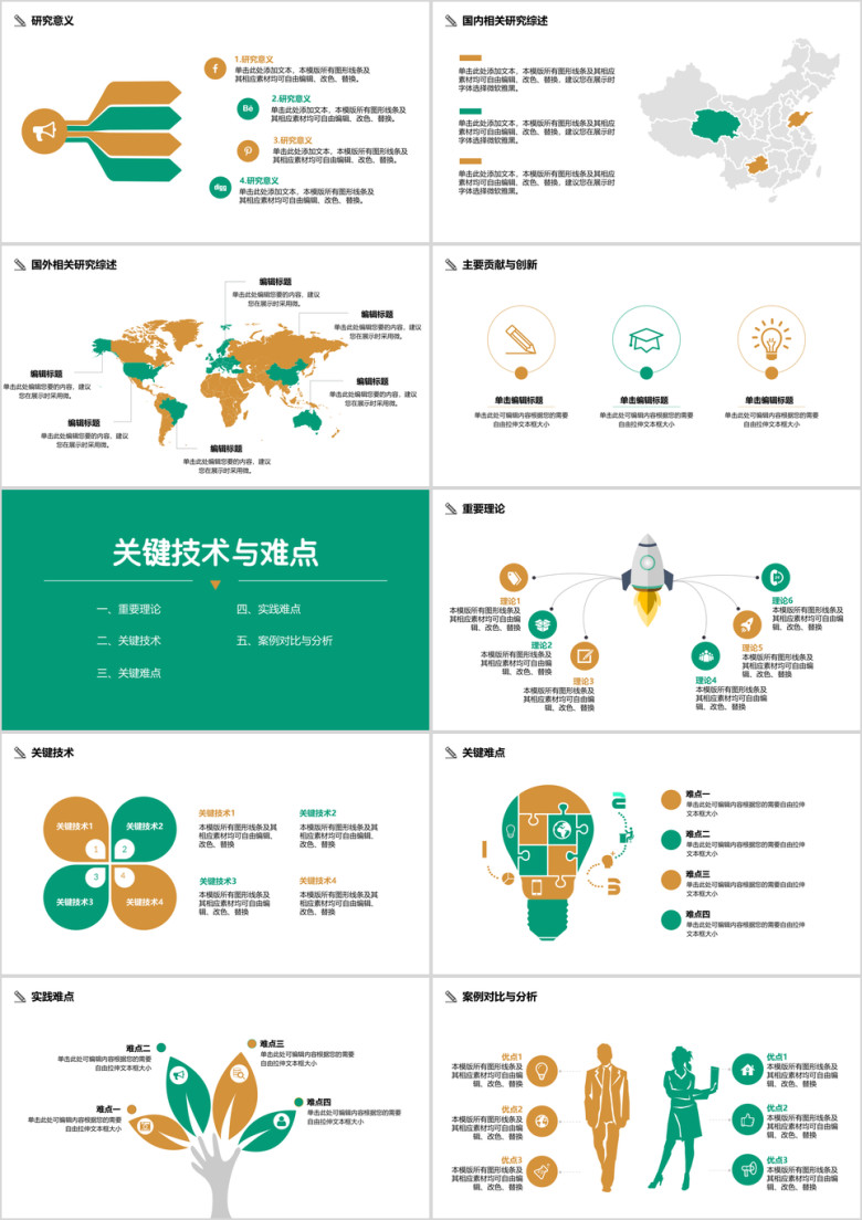 毕业答辩简约论文答辩ppt模板