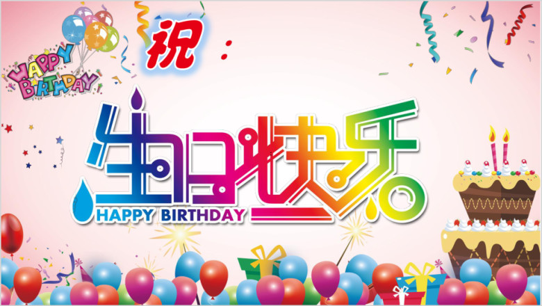 庆祝生日快乐聚会活动策划ppt模板